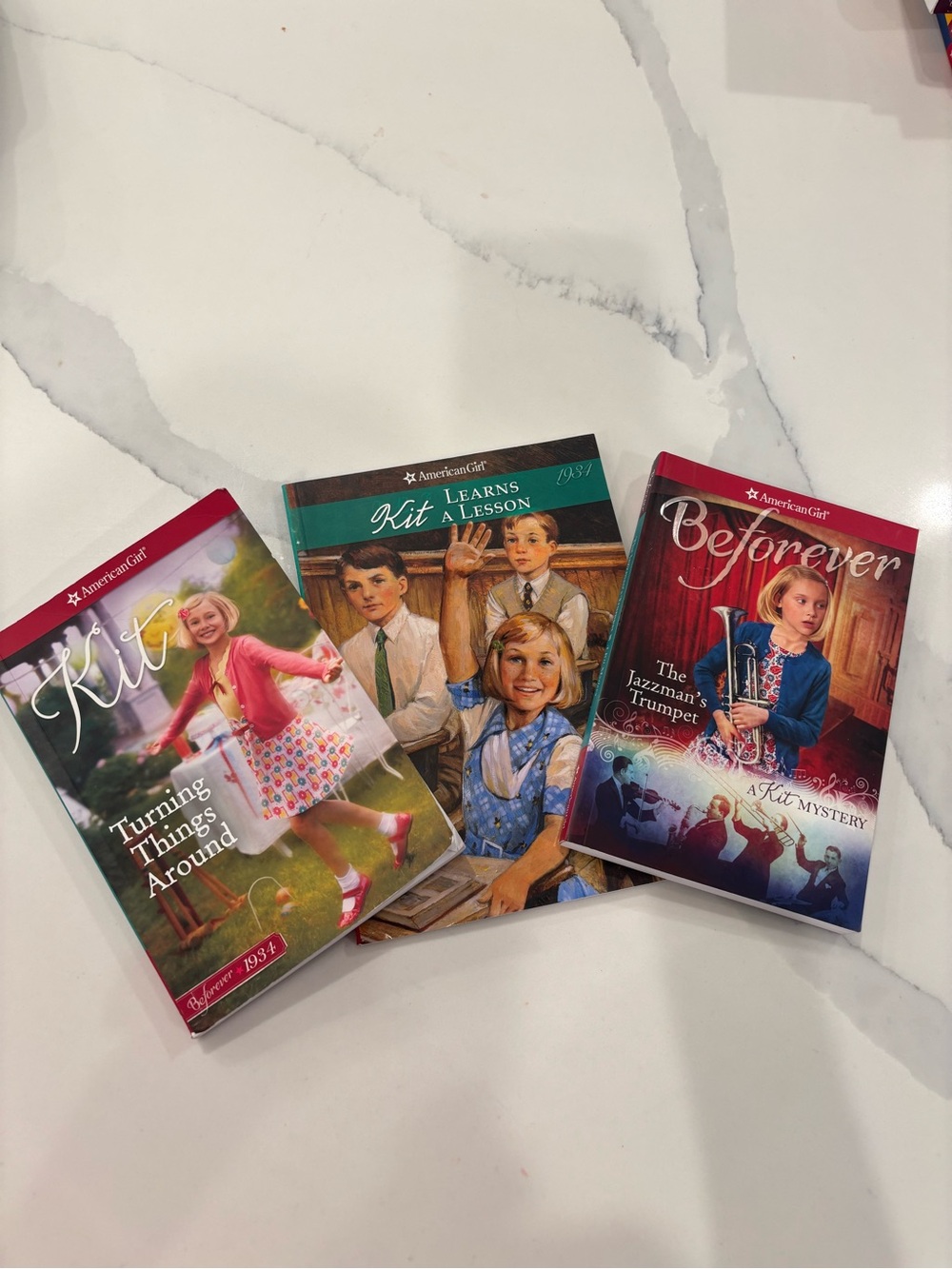 American Girl Kit Book Set - Red, Blue, Green Covers